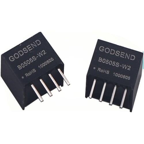 Modular Power Direct Plug B0505S-W2 Isolation 5V to 5V Low Power Consumption 0.2W DC-DC