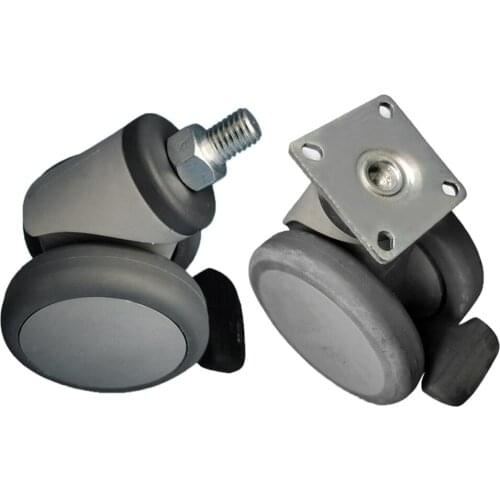 Non- and Silent Flexibility Chair Caster Wheels for Floor Mat Carpeted Floors Office Chairs