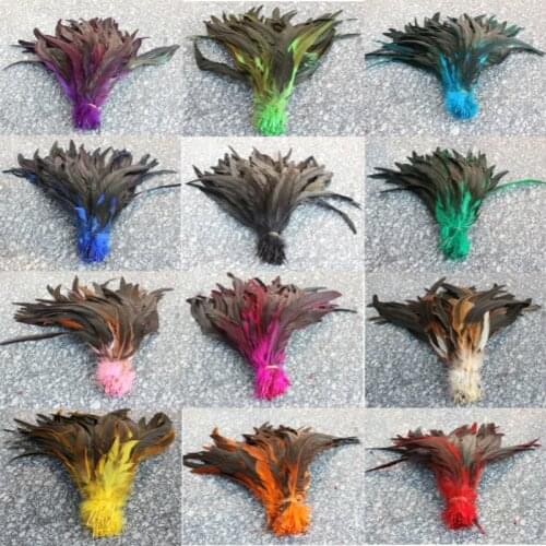 New! Wholesale high quality 100 pc rooster feathers, 12-14 "/ 30-35CM DIY jewelry decoration, art props accessories