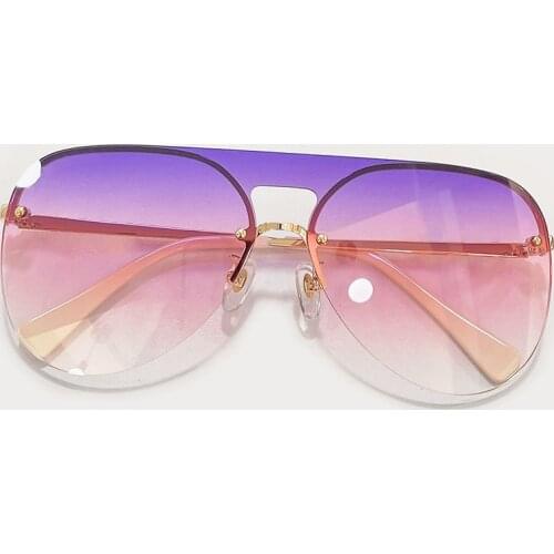 Luxury New Fashion Sunglasses Women Brand Designer Goggle Rimless Sun Glasses Female Driving Eyewear Oculos De Sol