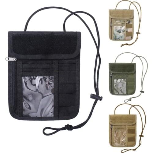 Molle Hunting ID Holder Tactical Pouch File Folder Organizer Bag Hidden Passport Wallet Document Bag Card Storage bag