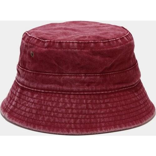 Cotton Solid Bucket Hat Fisherman Hat Outdoor Travel Sun Cap Hats for Men and Women 324