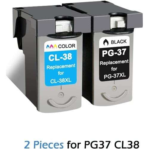 PG-37 CL-38 Ink Cartridges for Canon PG 37 CL 38 PG37 CL38 PIXMA MP140 MP190 MP210 MP220 MP420 IP1800 IP2600 MX300 MX310 printer