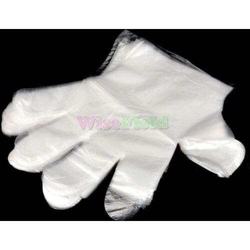 100-piece Thickness Plastic Gloves Disposable For Restaurant Kitchen Clearing PE Environmentally Friendly for Fruit Vegetables