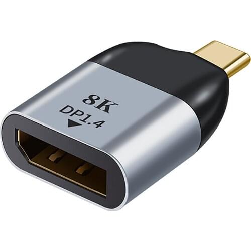 JORINDO Type-C Male to DP Adapter Portable USB-C Adapter 8K@60HZ DP1.4 HD Adapter Supports All Type-C Output Video Devices