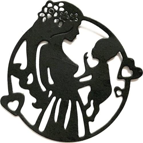 Lovely mother Cutting Dies Baby Mom Mold Metal Die Cutters For Scrapbooking Paper Puncher Card Making Supplies Diy Craft Tools