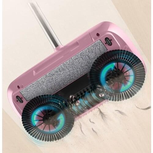 Hand Push Sweeper Broom Dustpan Mops All-in-one Sweeper No Dead Angle Household Cleaning Tools Magic Hand Push Clean Mops