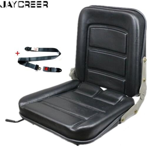 JayCreer 400X400X480mm Forklift Seat With Safety Belt For Forkift Truck,Tractor,Skid Loader