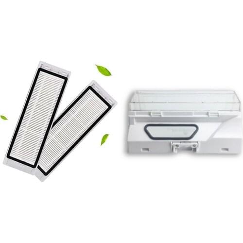 Replacement Filter Kit Compatible for Xiaomi Roborock S50 Vacuum Cleaner with Dustbin Hepa Filter Replacement Accessory