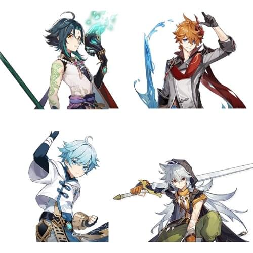 Three Ratels CA32 Genshi Impact game pvc sticker for car bike motorcycle laptop wall sticker for gabinete gamer