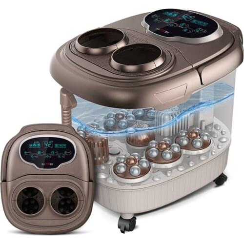 Foot Massage Tub Fully Automatic Washing Footbath Electric Heating Thermostat Bubble Foot Advanced Home Pedicure Machine Barrel
