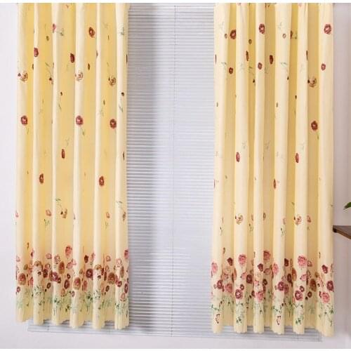 1pcs Punch-free Velcro-free Light-proof Bay Window Bedroom Nordic Minimalist Thin Shade and Heat Insulation Curtain Fabric F8267