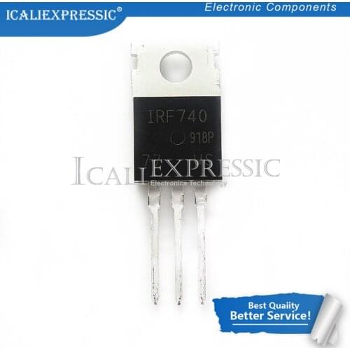 10PCS IRF740PBF IRF740 TO-220 400V 10A new original In Stock