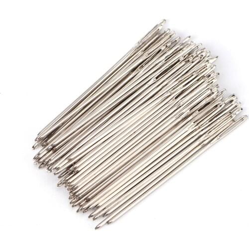 100Pcs/lot Size 24 Golden Tail Fabric Embroidery Cross Stitch Needles For Stitch Canvas Sewing Kit Wholesale