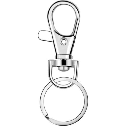 100Pcs Alloy Lobster Clasps Hooks with Jump Rings DIY Jewelry Making Keychain U2JF