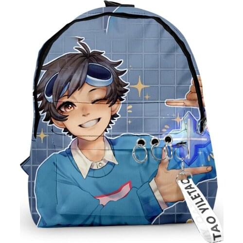 2021 GeorgeNotFound Merch Fashion Men Women 3D Backpack Fabric Oxford hanging buckle Style Child School bag Travel Backpack