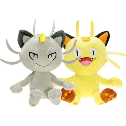 30cm TAKARA TOMY Pokemon Meowth Alola Meowth Plush Toys Doll Cat Soft Stuffed Plush Doll Peluches Gift for Kids