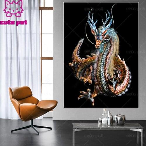 Diamond mosaic pattern Warcraft dragon Full Square Round stones DIY 5D Diamond Painting Cross Stitch Kits rhinestone Embroidery