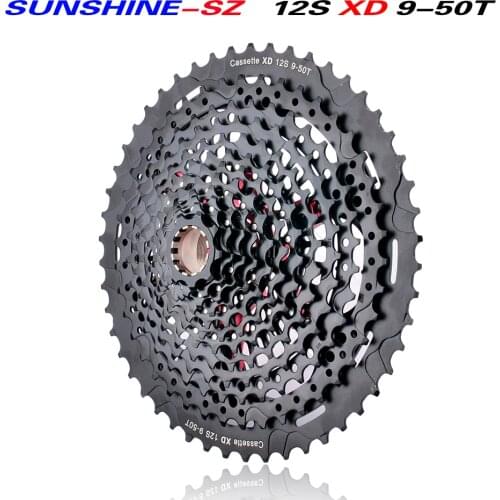 Free Shipping MTB 12 11-speed 9-50T cassette tape Ultimate SRAM XD cassette tape Rainbow 535g ULT cassette tape ultra-light 12s