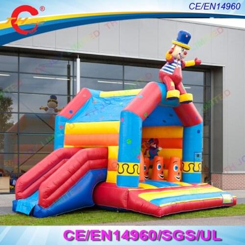 Free air shipping to door! Hot selling commercial PVC clown cartoon inflatable bouncer / inflatable bounce house / bouncy castle
