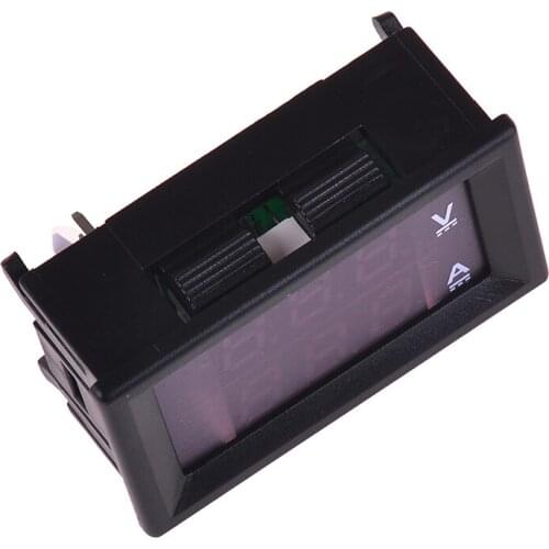 Digital Red LED Voltage Meter DC100V 10A Voltmeter Ammeter Blue+Red LED Amp Dual