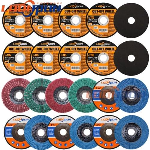 22pcs Cutting Disc Nylon Fiber Flap Polishing Wheel Flap Disc Woodworking Tool for Dremel Mini Drill Rotary Tool Accessories Set