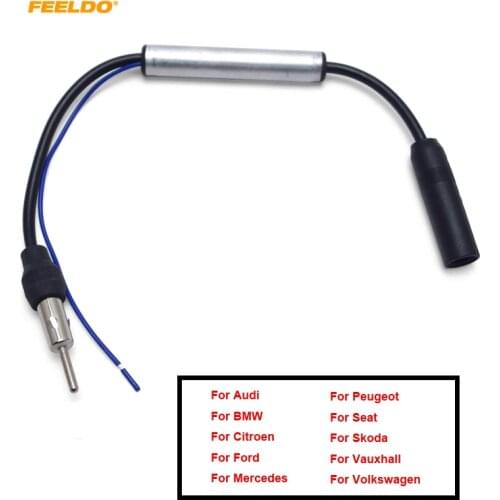 FEELDO 1Pc Auto Aftermarket Radio Installation Male Antenna Adapter for Audi VW BMW Ford Citroen Chrysler #FD-4792
