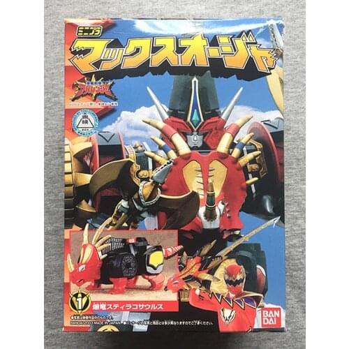 BANDAI Super Sentai Action Figures Assemble Toys Anime Bakuryuu Sentai Styracosaurus Robot Model Dinosaur Toy Collection Gift