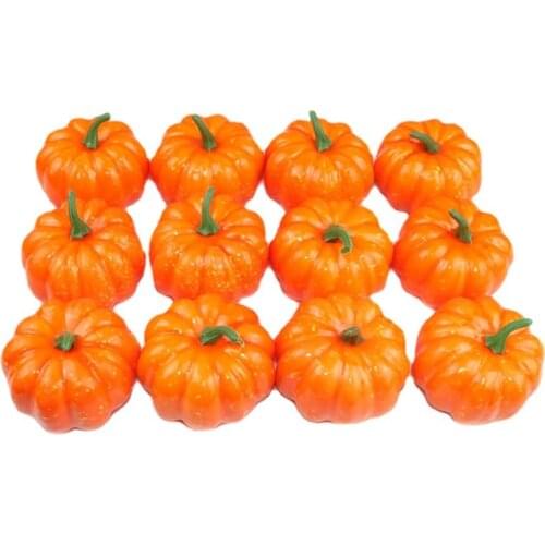 8.5cm Simulation Pumpkin Fake Pumpkin Photo Props Artificial Pumpkin Decor For Home Kitchen Halloween Party Thanksgiving Day Dec