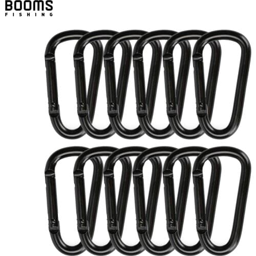 Booms Fishing CC2 Multi-Use Aluminum Alloy Carabiner Keychain Clips Outdoor Camping Climbing Snap Clip Lock Buckle Hook