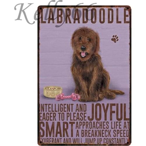 [ Kelly66 ] LABRADOODLE Vintage Metal Sign Tin Home Decor Bar Wall Art Painting 20*30 CM Size y-1610