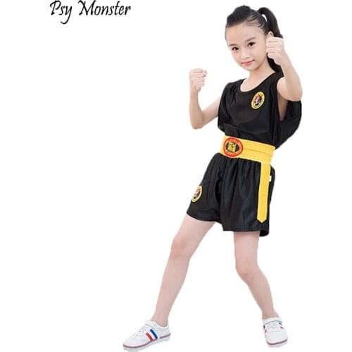Sanda Sets Kongfu Wushu Suit Muay Thai Boxeo MMA Clothes Taekwondo Boxing Clothes Sets Shorts+Jersey Martial Arts Kid to Adult
