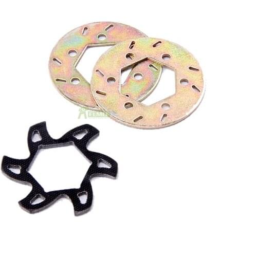 Ally CNC Carbon Brake Pad Set Fit for 1/5 HPI ROVAN KM BAJA 5B 5T 5SC