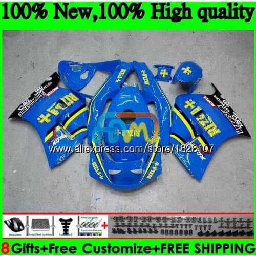 Body For SUZUKI SAPC VJ21 RGV250 88 89 90 91 65BS.26 RGVT250 VJ 21 RGV-250 VJ22 RGV 250 1988 RIZLA blue 1989 1990 1991 Fairing