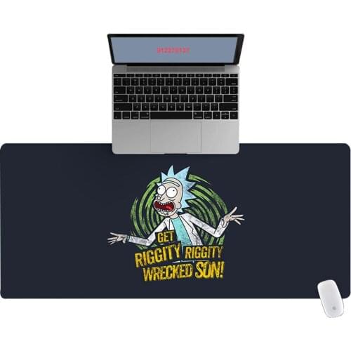 90x40cm XXL Large Cute HD Funny Cartoon Office Computer Desk Mat Laptop Cushion Desk Non-slip Mat Gamer Mousepad Mat