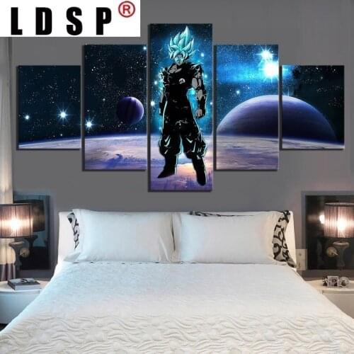 LDSP Canvas Painting HD Prints Pictures 5 Panel Anime Modular Poster Kids Room fashion Home Decoration Wall Artwork