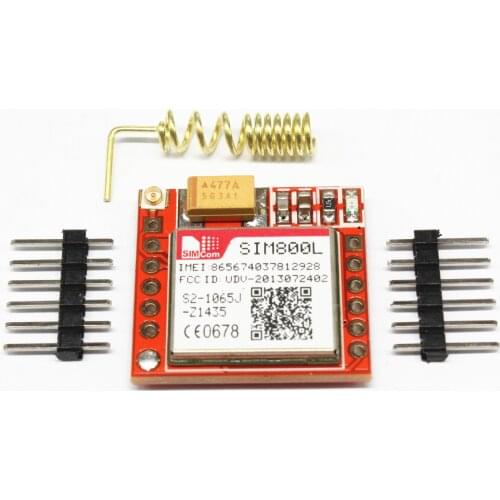Mini Smallest SIM800L GPRS GSM Module MicroSIM Card Core Wireless Board Quad-band TTL Serial Port With Antenna for Arduino