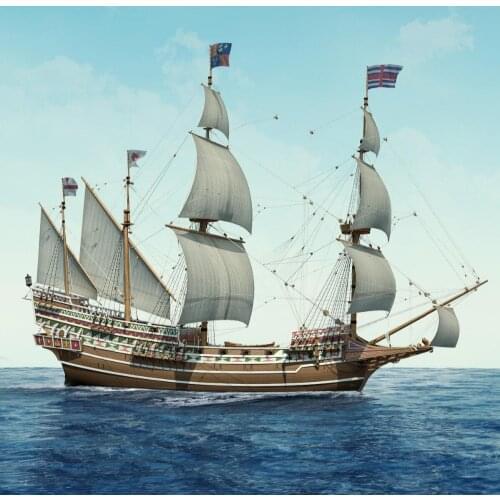 NIDALE Model Royal Navy ships wooden model kit Scale 1/96 REVENGE 1577 ship model kit