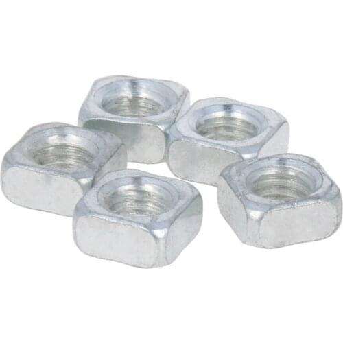 Mromax M4 M5 M6 M8 Color Zinc-Plated Carbon Steel Squar Screw Nut Metric Thin Nuts Home Improvement Accessories Tools