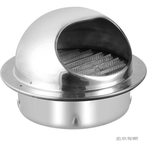 4-12" stainless steel exhaust hood wall Ceiling vent cap Exhaust Grille Cover outdoor air outlet kitchen ventilation fan system