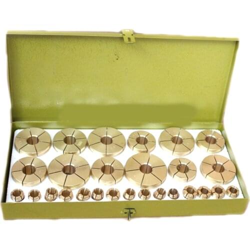 27PCS Brass Collets Set Bracelet Ring Circle Kits Gem Faceting Machine Accessories Jewelry Tools