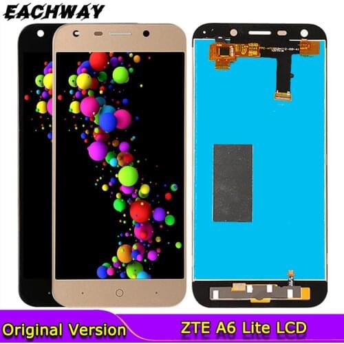 New Black LCD 5.2" ZTE Blade A6 Lite LCD Display Touch Screen Digitizer Assembly Replacement Parts ZTE Blade A0620 LCD Screen