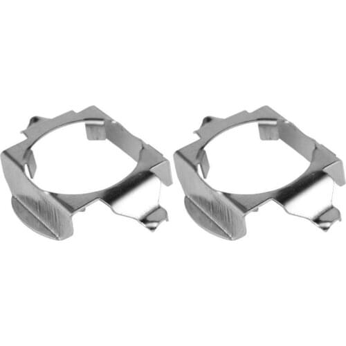 Pair Car H7 LED Headlight Bulb Holder for Old Octavia / Opel H7 Adapter Lamp Base For Mercedes-Ben z E class/ML350 retainer clip