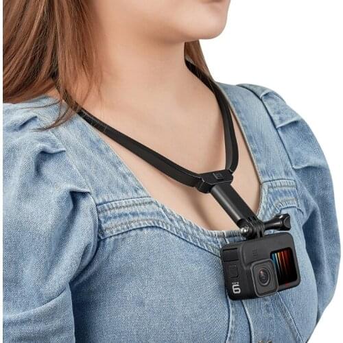 Wearable Smartphone Holder on Neck for POV Photographing Video Recording Selfie for Mobile Phone and Sports Cameras