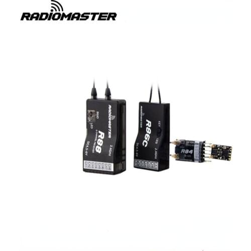 RadioMaster 2.4G R84 4CH R86C 6CH R88 8CH Frsky D8 Compatible PWM RSSI Mini Receiver for Frsky Jumper Radiomaster Transmitters