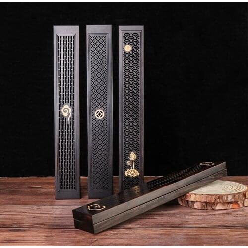 Handmade Creative Wood Aromatherapy Incense Stick Holder Hollow Incense Burner Wood Censer Box Wood Carving Crafts Chinese Style
