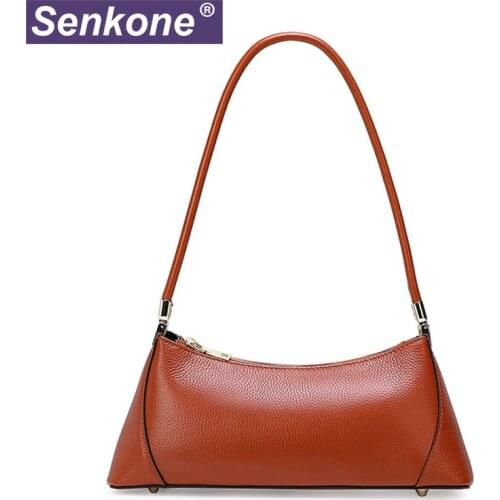 100% Genuine Leather Women Bags Girls Fashion Small Handbag Women Totes Luxury Design Ladies Shoulder Messenger bag Famous Brand