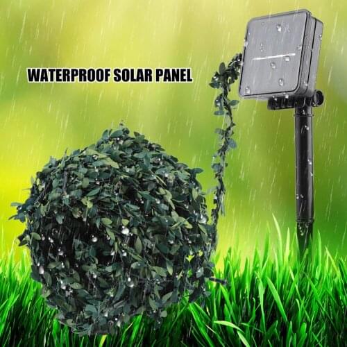 10m LED Flower Fairy String Light Solar Panel Outdoor Pure White Solar Operated Lamp For Christmas Wedding Party