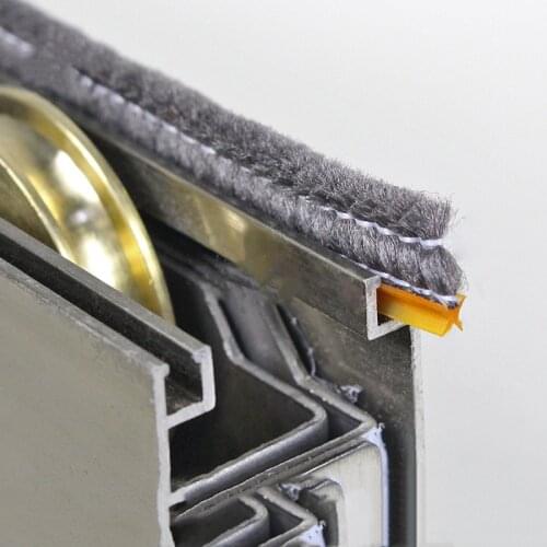 5/10M Hair sealing strips Aluminum alloy window 3mm card slot Sound Insulation Wind-proof Strip Gasket Home Hardware Accessories