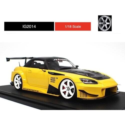 IG 1:18 J S RACING Honda S2000 (AP1) Yellow Resin Model Car